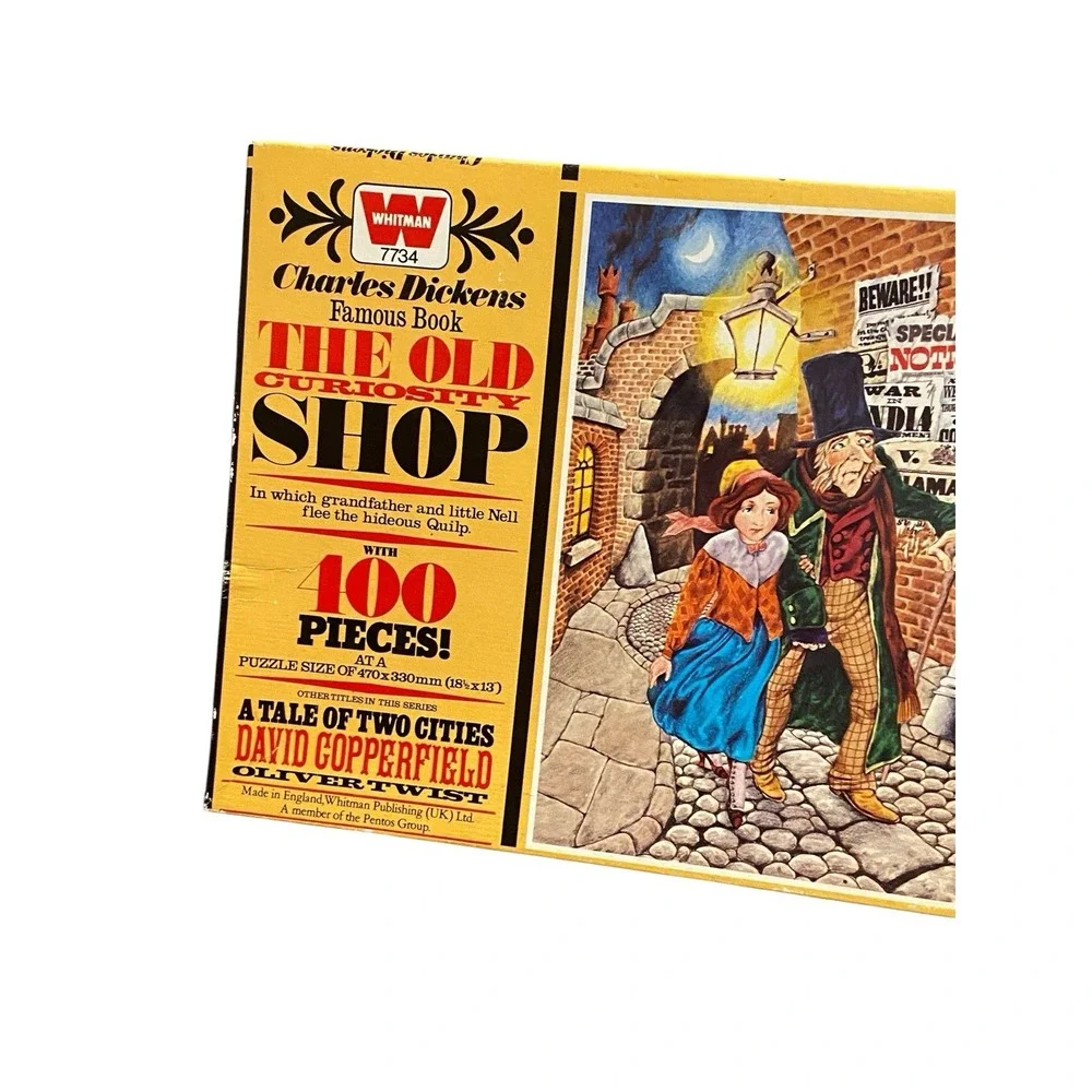Vintage Whitman Charles Dickens The Old Curiosity Shop 400 Pc Puzzle Complete